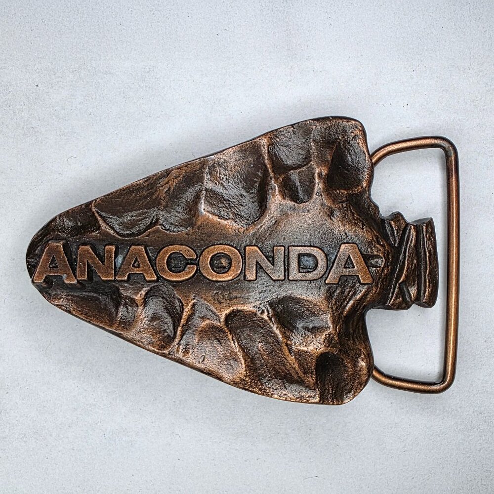 Vintage Copper Anaconda belt buckle